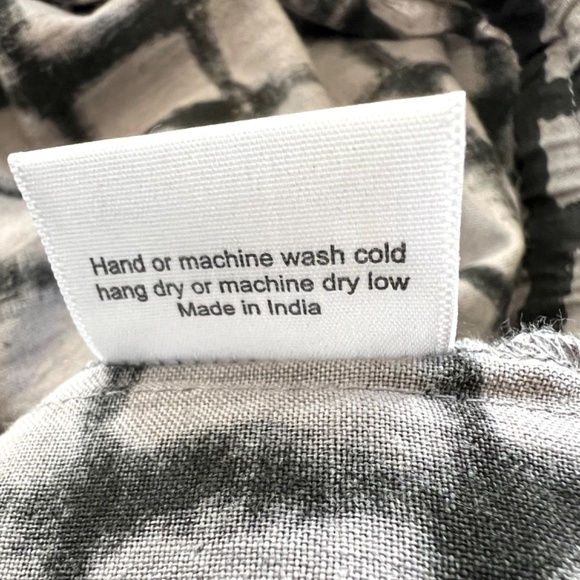 HAPPY FRENCH GANG Marius Black and Grey Grid Balloon Pants - NWOT - O/S - Picture 9 of 13